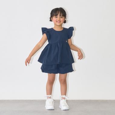 【セットアップ】なみなみペプラムブラウス・バルーンパンツセット