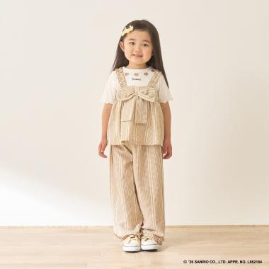 【セットアップ】リボン付きキャミトップス・ゆったりパンツセットアップ【Lycee mine バレエシリーズ】