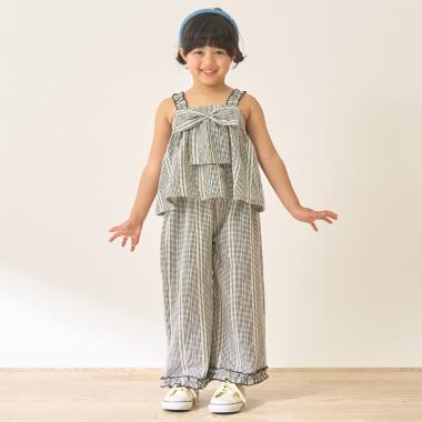 【セットアップ】リボン付きキャミトップス・ゆったりパンツセットアップ【Lycee mine バレエシリーズ】