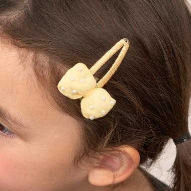 ぷっくりリボンヘアクリップ'(2コセット)