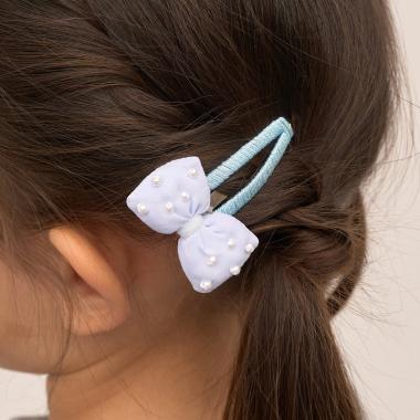 ぷっくりリボンヘアクリップ'(2コセット)