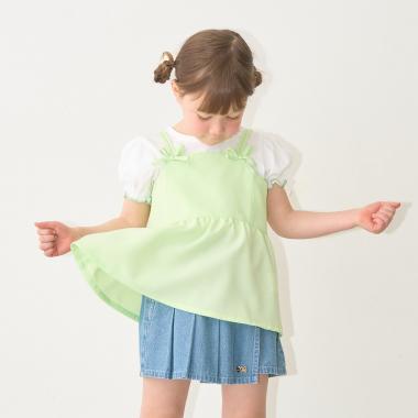 【脇ポケット付き】ペプラムビスチェ【子供服】【キッズ】【女の子】