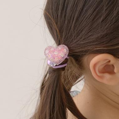 キラキラモチーフヘアゴム2コセット