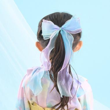 オーロラビックリボンヘアクリップ