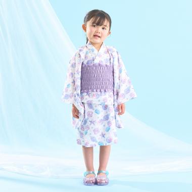 【予約/4月下旬～5月上旬入荷予定】【簡単着付け♪】【接触冷感】4wayセパレート浴衣つくり帯(OHANA)