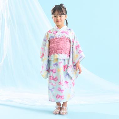 【予約/4月下旬～5月上旬入荷予定】【簡単着付け♪】【接触冷感】4wayセパレート浴衣つくり帯(OHANA)