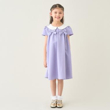 【オケージョン】【スクール対応】丸衿付ワンピース