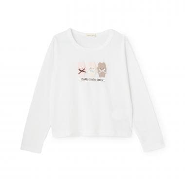 【綿100%】【ムテキT】【防汚/UV/速乾】ぷくぷくプリントとリボンTシャツ