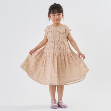 【予約/6月下旬～7月上旬入荷予定】花柄ティアードワンピース