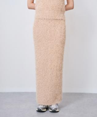 フリンジニットスカート