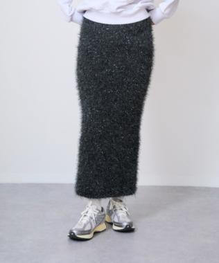 フリンジニットスカート