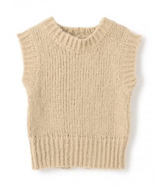ショートニットベスト