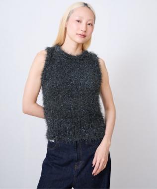 フリンジニットベスト
