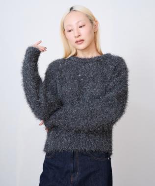 フリンジニットプルオーバー