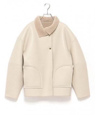 リバーシブルボアブルゾン