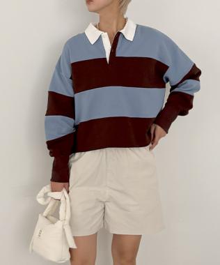 スウェットポロシャツ