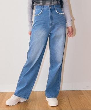 パールデニム【韓国ファッション】