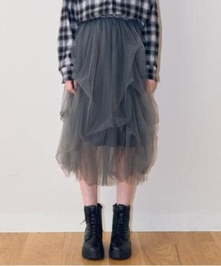 変形チュールスカート【韓国ファッション】