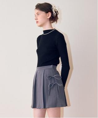 リボンプリーツスカート【韓国ファッション】