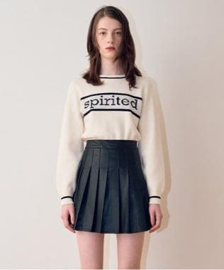 合皮プリーツスカート【韓国ファッション】