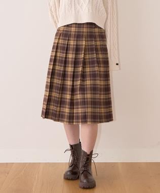 プリーツミディスカート【韓国ファッション】