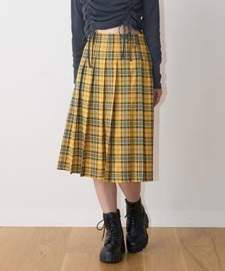 プリーツミディスカート【韓国ファッション】