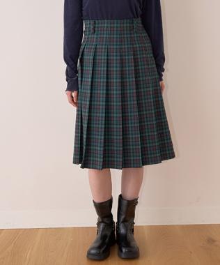 プリーツミディスカート【韓国ファッション】