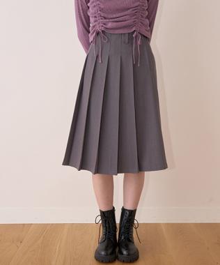プリーツミディスカート【韓国ファッション】