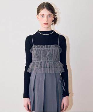 チュールビスチェニットSET【韓国ファッション】