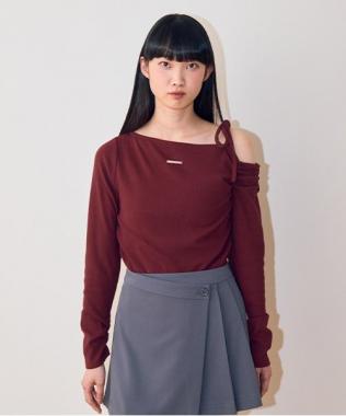 ワンショルリボンテレコ【韓国ファッション】