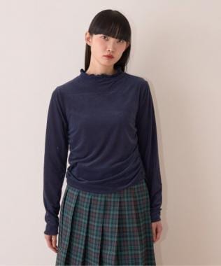 シアーベロアトップス【韓国ファッション】