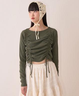 ピグメントシャーリングテレコ【韓国ファッション】