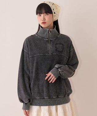 ハーフZIPプルオーバー【韓国ファッション】