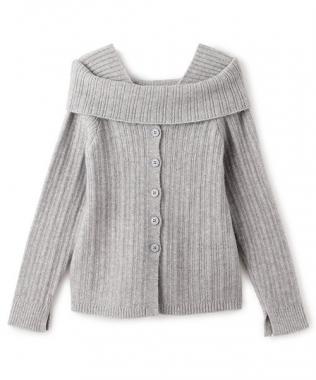 オフショルレイヤードニット【韓国ファッション】