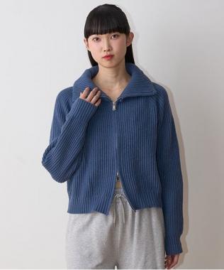 スタンドZIPニット【韓国ファッション】