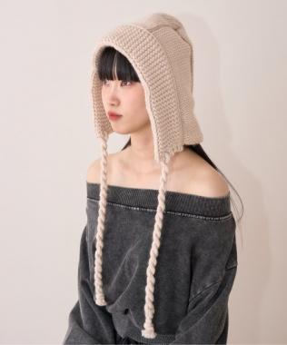 ニットワイドバブーシュカ【韓国ファッション】
