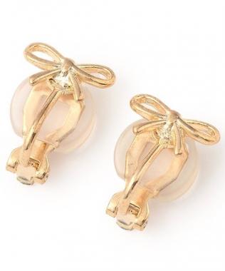 プチリボンイヤリング【韓国ファッション】