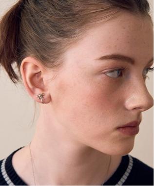 プチリボンイヤリング【韓国ファッション】