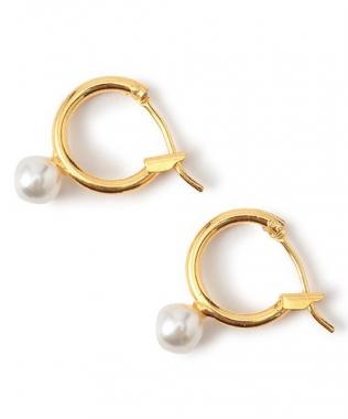 リングパールピアス【韓国ファッション】