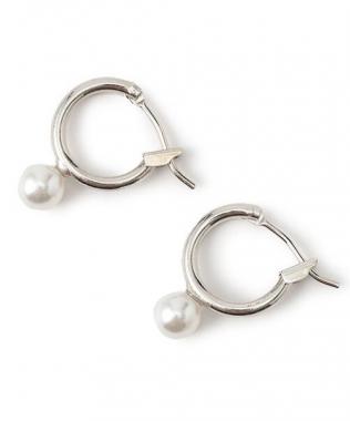 リングパールピアス【韓国ファッション】