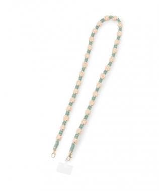 ロングマクラメフラワーストラップ【韓国ファッション】