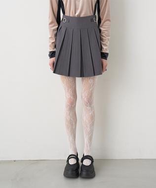 キルトベルトプリーツスカート【韓国ファッション】