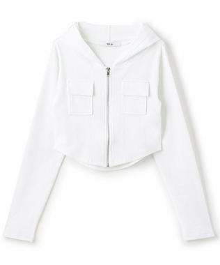 切替コンパクトパーカ【韓国ファッション】