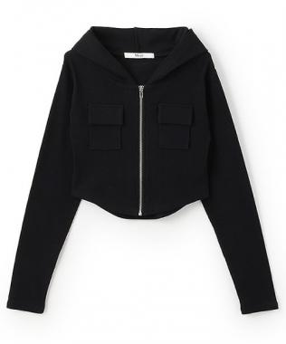 切替コンパクトパーカ【韓国ファッション】