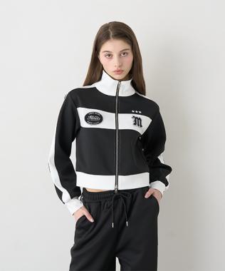 バイカラーロゴトラックジャケット【韓国ファッション】
