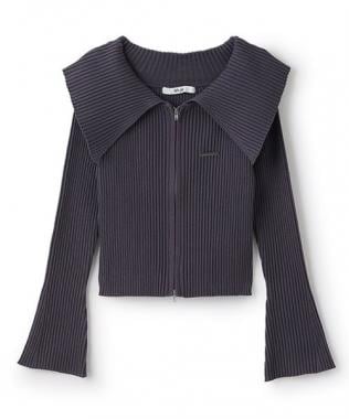 セーラーカラーZIPニット【韓国ファッション】