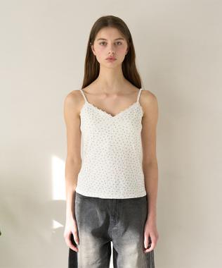 クロスレースキャミ【韓国ファッション】