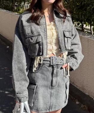 デニムショートジャケット【韓国ファッション】