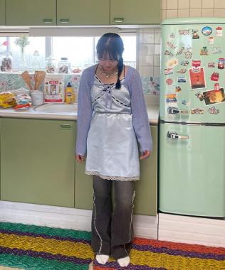 ランジェリー風キャミワンピース【韓国ファッション】