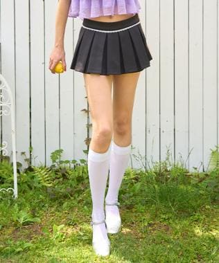 ダンボールプリーツミニスカパン【韓国ファッション】